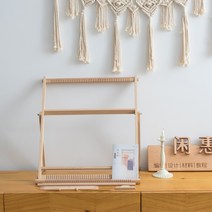 위빙틀 핸드위빙 공예 틀 미니 나무 베틀 직조틀 직조, 위빙틀 54x60cmㅣ최대 직조 폭 45cm