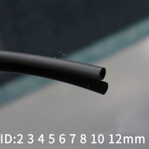 1 m 검은 불소 고무 호스 ID 2 3 4 5 6 7 8 10 12 mm 내열성 내식성 튜브, Black_ID 4mm x OD 7mm, Black_ID 4mm x OD 7mm, 상세 설명 참조3
