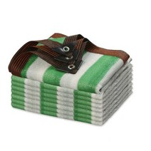 텐트 그늘막 차양 × 캐노피 천막 여름 정원 뒤뜰 자외선 차단 내구성 햇빛 가리개, Light Green Stripe+2*3 메터