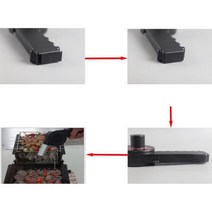 풍로 직화기 896 휴대용 바베큐 팬 공기 터보 송풍기 2 속도 야외 피크닉 캠핑, 한개옵션0