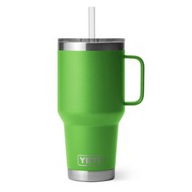 예티 빨대 스트로우 손잡이 핸들 텀블러, 35oz, 캐노피 그린, 1개
