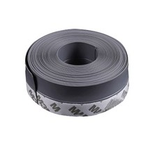 Under Door Draft Guard Stopper 방음 씰 스트립 5M 테이프 소음 먼지 감소 날씨 도어 하단 씰링 내구성, 5 메터, Gray, 25MM