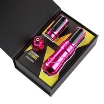 타투전사프린트 문신전사기 열전사기계 문신프린터기계FK MAX-타투 머신 카트리지 펜 코어리스 모터 리튬, 한개옵션1, 04 rose red