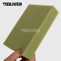 툴리버 타일 스펀지 메지 스폰지 줄눈 작업용 공구, 녹색 스펀지 40mm, 1개