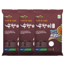 골든퀸 3호 수향미 골드퀸 골드퀸3호 류수영 구수한 누룽지향 향미쌀 향미, 2kg, 3개