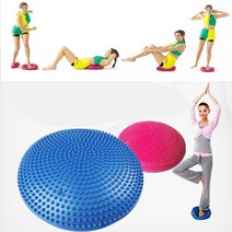 아임홈인 누워서하는 운동 기구 강아지 하프 반짐볼 스트레칭 다이어트 발란스 쿠션 액티브 볼 웨이트, 밸런스볼 - 블루