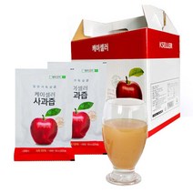 제천 고랭지 사과즙 50포 저온살균 NFC 착즙 사과주스, 100ml