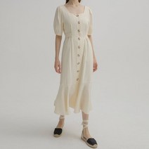 롯데백화점스퀘어넥 퍼프 벨티드 원피스OP-5486나인 원피스OP-5486 135558