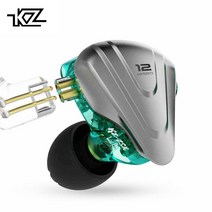 KZ ZSX 12개의 하이브리드 드라이버 하이엔드 이어폰, 그린, KZ-ZSX