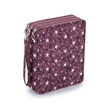 BTSKY 색연필케이스 컬러 케이스 대용량 파우치 펜슬 203858, Purple Star, Purple Star