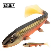 Spinpoler-Shad 파이크 루어 스윔베이트 14cm/18cm 스퀘어 테일 퍼치 메기 샹더 소프트 인공 미끼 빅게임 낚시 장비, 06 Color-F_02 18cm 53g