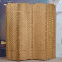 이케아 라탄 파티션 병풍 공간분리 이동식 3단 4단 가벽 현관 간살 원목 인테리어 서랍 설치 아치형 셀프 칸막이 분할 패브릭 원룸 우드, H 200x50CM