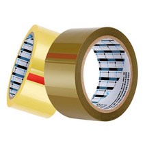 FCLiving강력OPP접착포장택배포장용투명박스테이프비닐종이로고제작, 중포장 40M 황색 50P