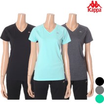 카파 여성용 변형없는 브이넥티셔츠 KKRS282FO
