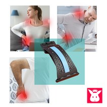 토토헬스리빙 척추기립금 도수 견인치료 허리통증완화운동 지압자석 10개, 핑크-4단조절, 핑크-4단조절