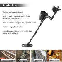 KKMOON GTX5030 전문 금속 탐지기 지하 골드 탐지기 금속 길이 조절 보물 골드 시커 Pinpointer, [3] 미국, [4] Sand Scoop