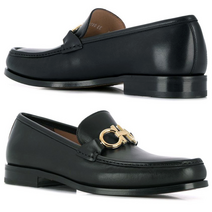 23SS 롤로 ROLO 금장 더블 간치니 로퍼 블랙 0712557