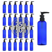 [50EA묶음판매] 미니디스펜서용기 30ml 50ml 60ml 75ml 80ml 100ml, 검정캡, 50개, 100ml 청색용기