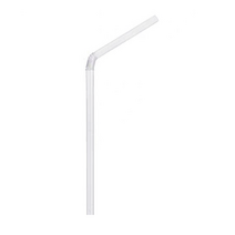 자바라 빨대 투명 7mm x 21cm, 400개입, 5개