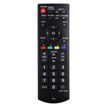 N2QAYB000976 파나소닉 플라즈마 TV 용 TV 리모컨 N2QAYB000818 N2QAYB000816 N2QAYB000817 N2QAYB000820, 검은 색