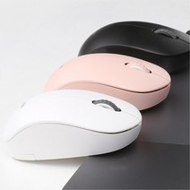 무소음 무선 마우스 화이트 작업용마우스 회사마우스 노트북용마우스