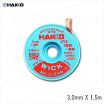 hakko Hakko FR150-86 솔더윅 3.0mm X 1.5m/납땜제거/디솔더, 1개