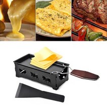 라끌렛 라클렛 그릴 연기안나는 휴대용 비 스틱 Griller 금속 치즈 Raclette 오븐 플레이트 Rotaster, 02 black