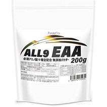 JAY&CO. 아미노산 스코어 100 ALL9 EAA 필수 아미노산 9종을 전 배합 (무첨가 노후레이바 200g) 유전자 재조합 없음