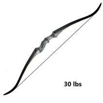 New Recurve Bow 60 인치 30-60lbs 양궁 활 사냥꾼 라미네이션 사지 오른쪽/왼손 야외 스포츠 액세서리, 35lbs right