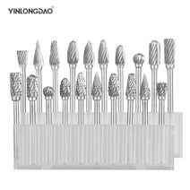 드러멜 드라멜 찌선반 10pcs 텅스텐 강 연삭 헤드 텅스텐 카바이드 버 세트 미니 드릴 다이아몬드 버 소재 텅스텐 dremel 액세서리, 이중 정맥