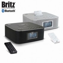 브리츠 아이패드 도킹 블루투스 스피커 알람 라디오 BZ-M4060, 실버