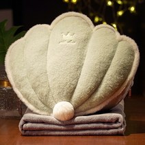 손 온난화 베개 퀼트 이중 목적 사무실 낮잠 담요 2-in -1 자동차 베개