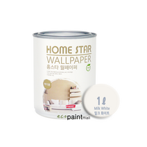 홈스타 월페이퍼 1L /BEST포인트컬러 /실크 합지 수입벽지등 젯소필요없는 벽지전용, 2. 밀크화이트 Milk White