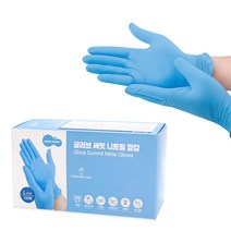 글러브써밋 니트릴장갑 블루 S, 1개, 100매입
