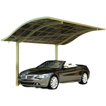 간이 차고 주차장 준중형 차량용 천막 자동차 주차, 그레이