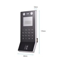 액세스 제어 시간 출석 기계 얼굴 인식 지문 암호 체크인, Black_Eu 플러그, Black+Eu 플러그