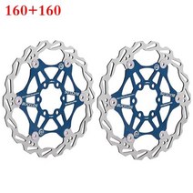 디스크로터 튜닝 브레이크 캘리퍼 패드 BUCKLOS-디스크 브레이크 플로팅 로터 160mm 203mm 유압 디스크, 16 2PC 160-160mm Blue