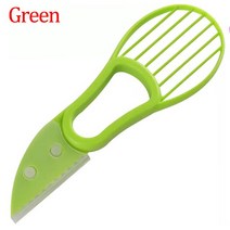 다기능 아보카도 필러 펄프 분리기 플라스틱 오렌지 키위 과일 나이프 커터 가정용 주방 액세서리 3 in 1, [01] Green