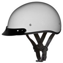 Daytona Helmets 하프 스컬 캡 오토바이 헬멧 DOT 승인 하이 그로스 핑크 M USA 미국, Pearl White