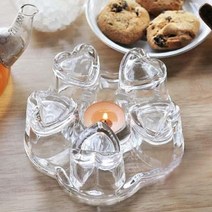 영국식 도자기 유리 티팟 워머 티워머 세트 heart shape heat resistance glass flower teapot heater 커피 메이커 난방 베이스 휴대용