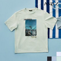 지오지아 앤드지 세미 오버핏 그래픽 티셔츠 (BLA2TR1025)