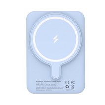 플랜비 맥세이프 아이폰 무선 부착식 대용량 보조배터리, 아이스블루(10000mAh), 베이직 더블