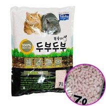 셀럽하우스 D18 두부두부 모래 (복숭아) 7L X6개, 기본상품