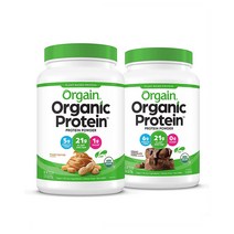 Orgain 올게인 오가닉 프로틴파우더 초콜렛&피넛버터 식물성 920g 비건