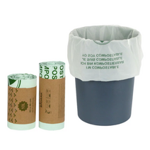 미국 BPI 인증 유럽 TUV 인증 생분해 비닐 썩는 PLA 플라스틱 쓰봉 비닐 봉투 6L 10L 20L 30L, 10L(50매)