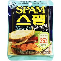 CJ 스팸 싱글 마일드 80g, 스팸마일드80g, 1개