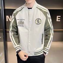 남자 스타디움 캐쥬얼 바시티 자켓 트랜디한 남성 봄 가을 슬림핏 야구점퍼 재킷 아웃터