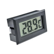 가정용전기차충전기 냉장고온도계 미니 디지털 LCD 프로브 냉장고 냉동고 온도계 센서 온도 기록계 수족관 사용 1M 3M 5M 케이블, only meter black
