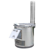 바비큐 화덕 화목난로 캠핑 미니 휴대용 펠렛 난로 불멍, B. 46cm