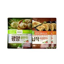 풀무원 납작지짐만두 4봉+평양왕만두 2봉
